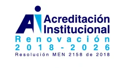 Sello de acreditación institucional con renovación 2018-2026, resolución MEN 2158 de 2018